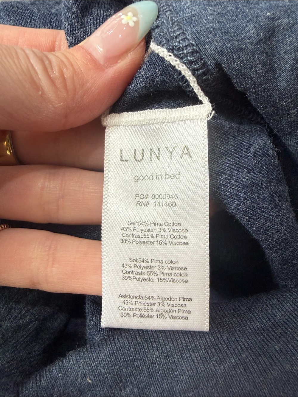 Lunya Men’s Restore Double Faced Jogger Pants Navy Blue XL NWT Luxury Lounge NEW - Picture 5 of 10